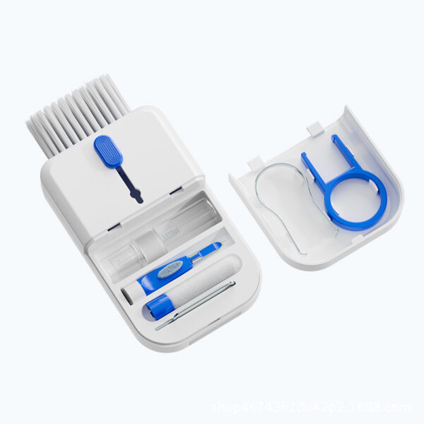 Portable 11 In 1 Multifunctional Cleaning Kit Computer Keyboard Cleaner Phone Screen Clean Tools Earphone Clean Brush With Storage Box - Image 3