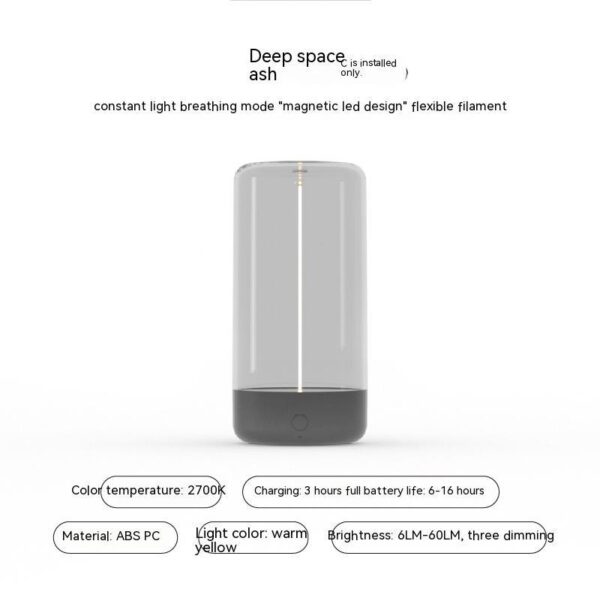 New LED Camping Light Type-c Rechargeable Portable Night Light With High Transparency And Anti Drop Creative Atmosphere Light - Image 8