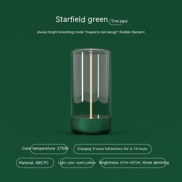 New LED Camping Light Type-c Rechargeable Portable Night Light With High Transparency And Anti Drop Creative Atmosphere Light - Image 2