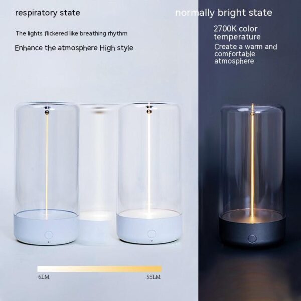New LED Camping Light Type-c Rechargeable Portable Night Light With High Transparency And Anti Drop Creative Atmosphere Light - Image 7
