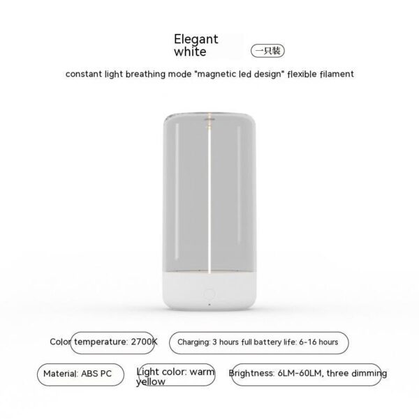 New LED Camping Light Type-c Rechargeable Portable Night Light With High Transparency And Anti Drop Creative Atmosphere Light - Image 4
